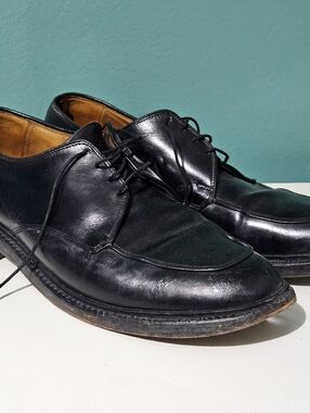 Allen Edmonds Brentwood Oxfords Mens Size 10.5 D Black Leather Derby Dress Shoes